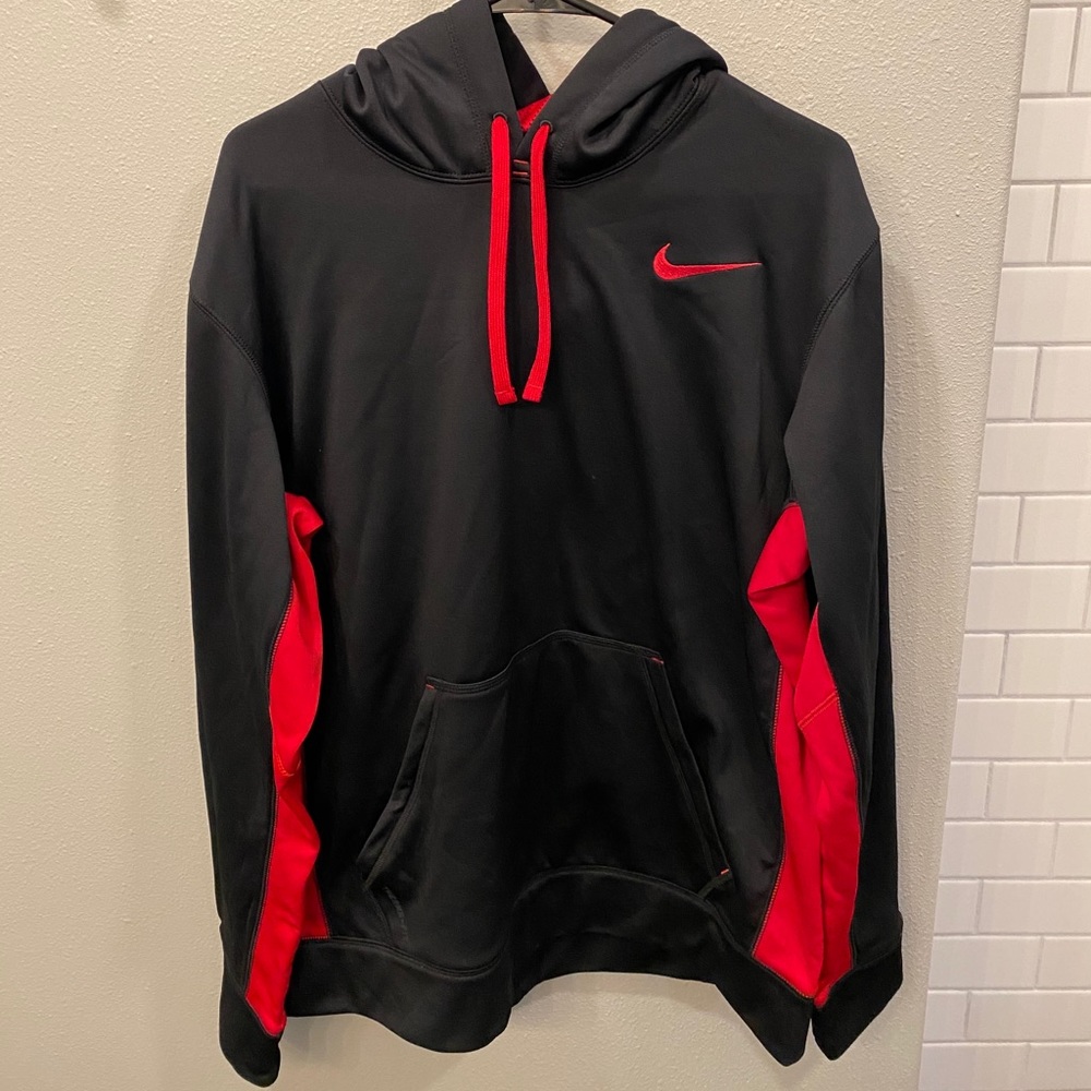 Men’s Large Nike Sweatshirt- Red and Black